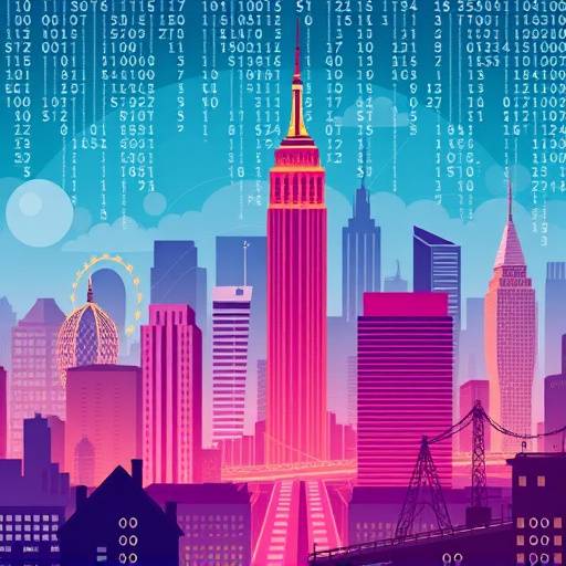 Podcast cover art for 'Northern Bytes', featuring a stylized cityscape with binary code overlaid.
