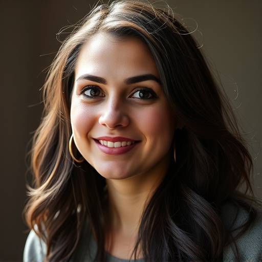 Portrait of Sarah Kapoor, audio editor and mixing specialist at Sonic Haven Studios